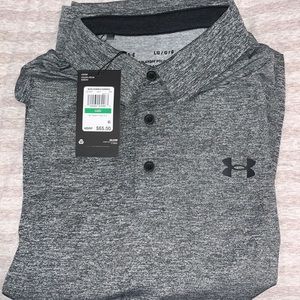 COPY - Grey Under Armour “The Playoff Polo” size Large